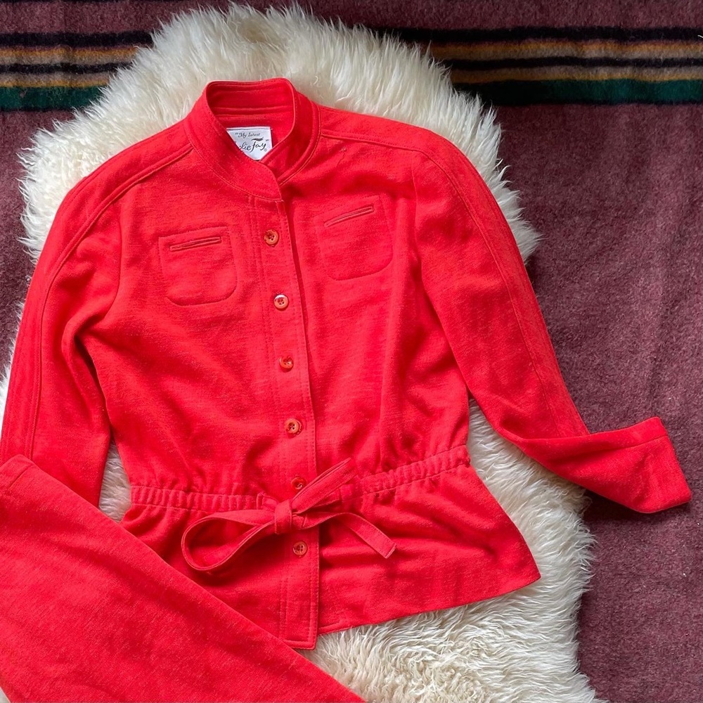 ‘70s Polyester 2 Piece Coordinating Set Skirt Set… - image 3